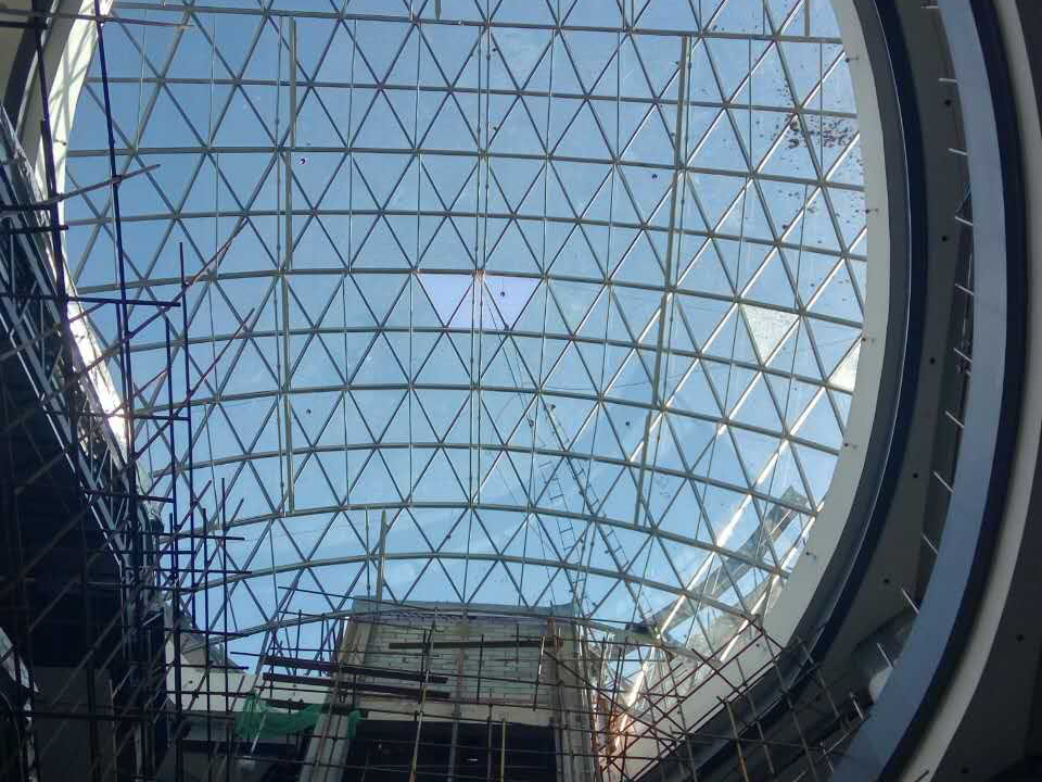 Steel Structure Glass Dome Skylight roof for shopping mall Featured Image