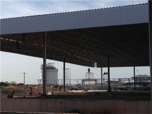 Steel structure space frame Roof  Shed  for Sinkiang Korla Tuk Town Farmers’ Market