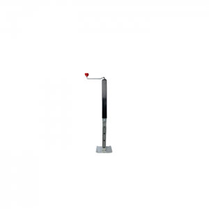 Side wind square tube trailer jack with drop leg