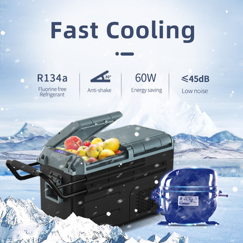 60L Mini Refrigerator with Faster Cooling