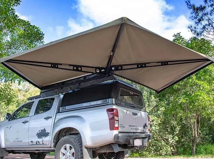 HK 2022 New Arrivals Outdoor Camping Car Awning 270 Degree Vehicle Truck Awning Tent