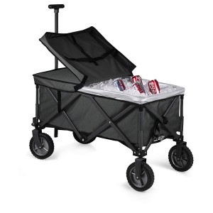 Good Quality Outdoor Products – Lulusky Custom Logo Cooler Wagon Heavy Duty Festival Trolley Hikenture Folding Wagon Cart XTC006 – Qibu