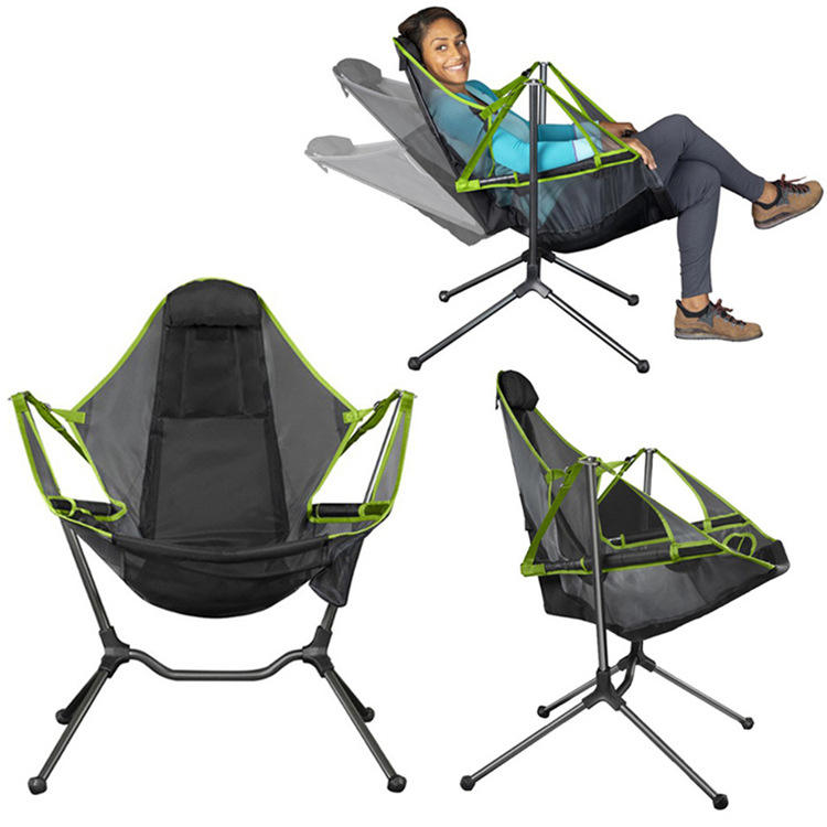 Lulusky Custom Rocking Hammock Camping Chair Lightweight Folding Chairs DYY001