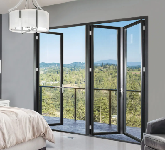 Factory Price For Sliding Glass Door Aluminum Frame – Bi-fold door / foldabel door  – HK prefab