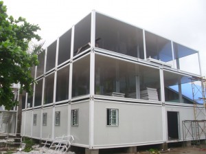 Prefabricated Container Labor Camp and Office .