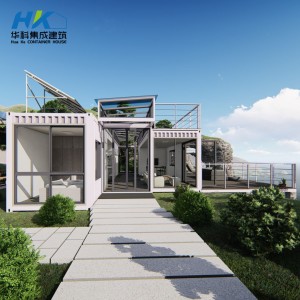 Chinese wholesale Container Home Contractors - Modern luxury two bedrooms container house powered by solar panel .  – HK prefab