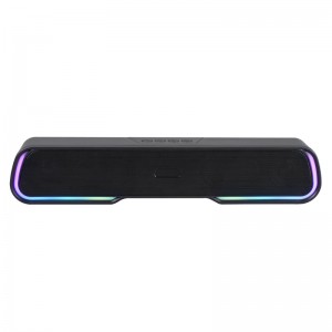 Draadloze sprekker Bluetooth soundbar-peaker mei LED RGB