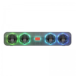 Bara de sunet Bluetooth portabilă supremă cu ambianță LED