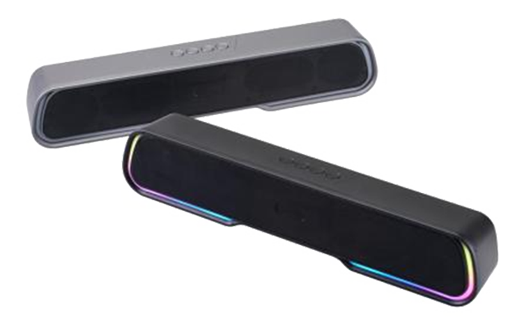 Haririk gabeko bozgorailua Bluetooth Soundbar Peaker LED RGBarekin