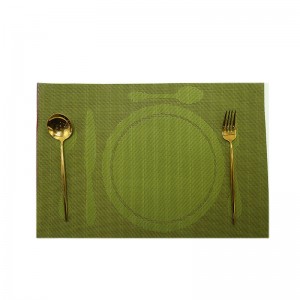Plastic PVC Indoor Or Outdoor Non-Slip, Heat- Resistant Rectangle Place Mats for Dining Table.