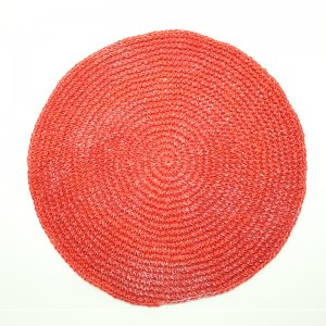 Unique Hand-made Crochet Indoor Or Outdoor Non-Slip, Heat- Resistant Round Place Mats for Dining Table.