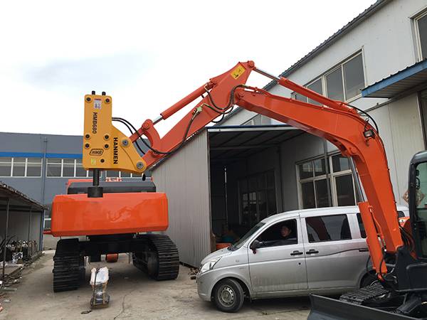 Wholesale Price China Skid Steer Loader Top Type Post Driver - Cheap price excavator hydraulic post driver for skis steer loader – Jiwei