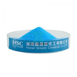 Vario sulfato pentahidrato CuSO4.5H2O pašarai / kasybos laipsnis