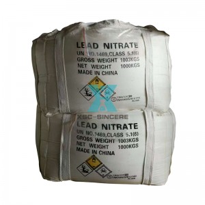Lead Nitrate Pb(NO3)2 Daraja la Viwanda/Madini