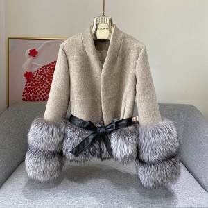 WL001 New Street-Style Apparel Fur Trim Parka D...