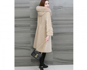 22F050 New Designer Clothing Popular Female Winter Autumn Warm Cardigan Wool Grain Coat Outwear Women Coat