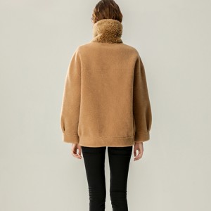 22R011 Boutique Clothing Outwear Sheepskin Jacket Multi Color Fur Parka Merino Wool Tops Winter Coats for Ladies Women