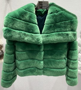 228FC037 Real Fox Fur Outerwear Luxury Winter Women Apparel Warm Fox Fur Coat