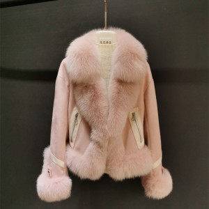 228FC043 Cheap Fur Coat Small Wholesale Wool Kn...