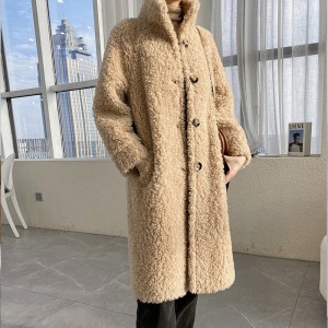 22RL020 Fur Coat Merino Wool Shearing Sheepskin Jacket Warm Lamb Coats
