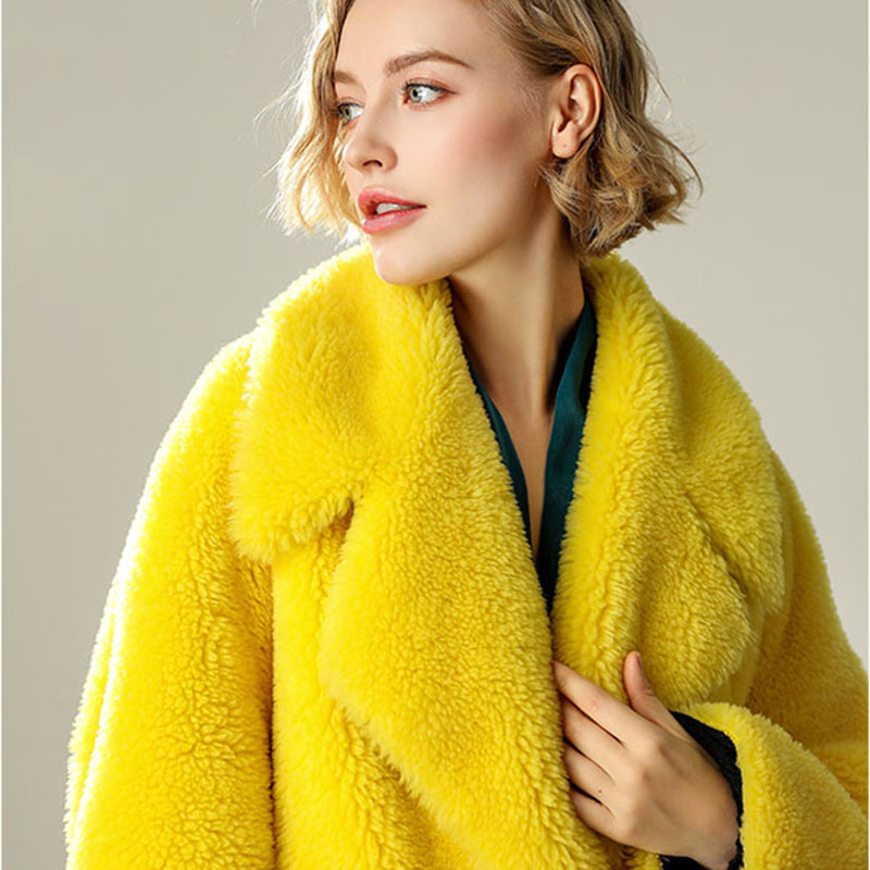 wool plush coat
