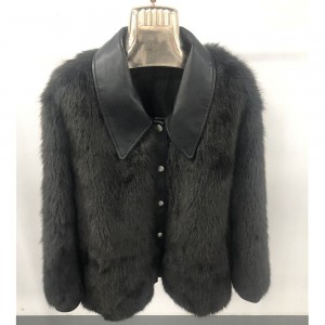 SSFC-2126 Women Sheep Shearing Coat Warm Fleece Jacket Windbreaker Long Overcoat Winter Wool Fur Coats
