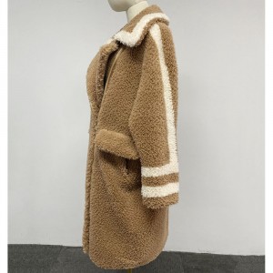 SSFC-2134 Timely delivery boutique clothing long plush coat cutting pattern over coat