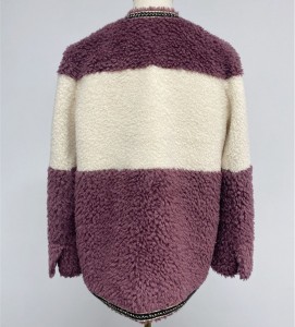 SSFC-2137 woman clothes sheep shearing fur jacket casual girls winter autumn sheepskin coat