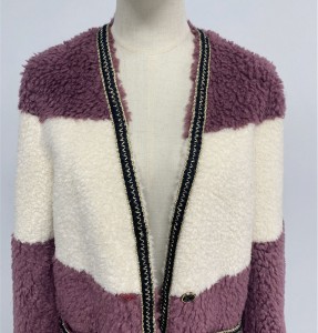 SSFC-2137 woman clothes sheep shearing fur jacket casual girls winter autumn sheepskin coat