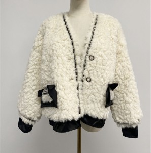 SSFC-2138 woman clothes woolen fluffy casual fl...