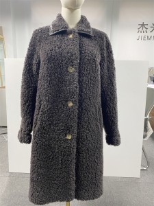 SSFC-2148 Plus Size Plush Coat Sheep Shearing Fur Garment Woolen Fluffy Casual Fleece Jackets