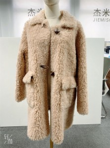 SSFC-2148 Plus Size Plush Coat Sheep Shearing Fur Garment Woolen Fluffy Casual Fleece Jackets