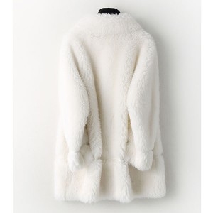 22T005 Wool Shearing Fur Coat Pure Wool Jacket Lambskin Winter Teddy Coat