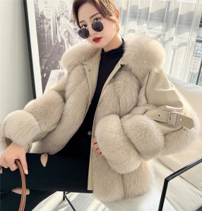 228FC010 Hot Selling Women Winter Coat Fox Fur ...