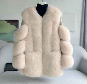 228FC016 2022 winter ladies real fox fur jacket...
