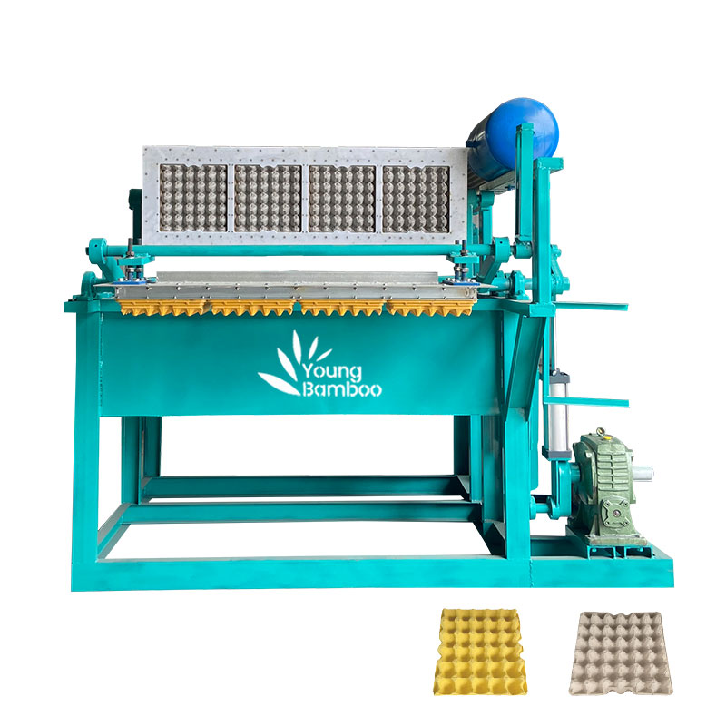 Automatic paper pulp egg tray production line / waste paper recycle used egg tray machine / small machine making egg tray