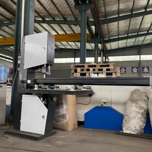 Manual band saw paper cutting machine for semi automatic toilet paper roll making machine