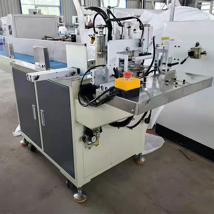 Manual bagging tissue paper single-head packaging machine for napkin tissue and facial tissue