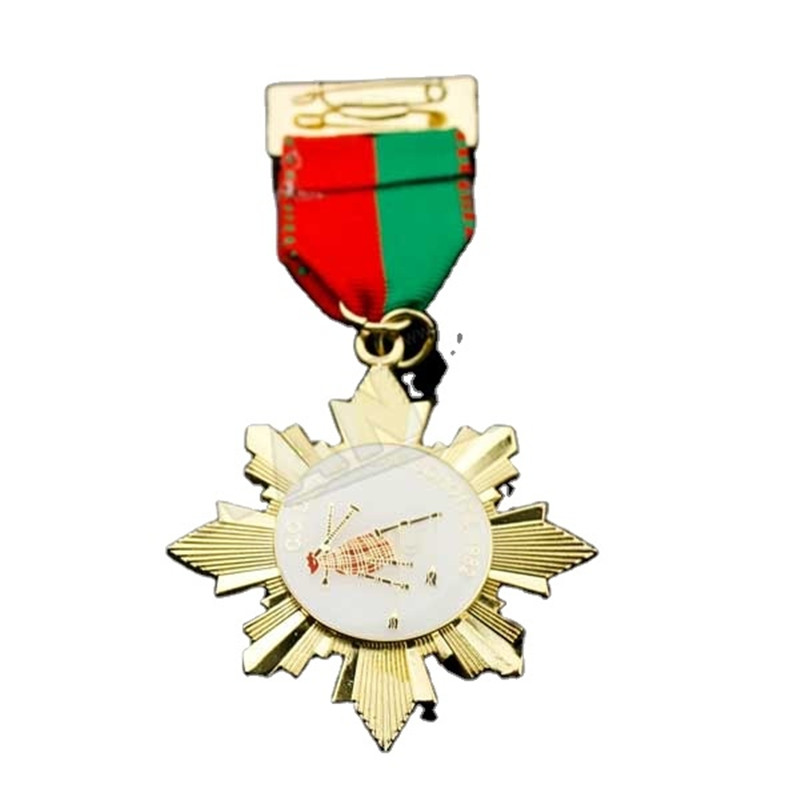 Gift Custom Badge Medal of Honor Design Die-casting Enamel Soft Enamel Commendation Metal Military Medal