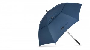 Veleprodaja kišobrana prilagođenog logotipa Visokokvalitetni veliki dvostruki baldahin s ventilacijom otporan na vjetar automatski otvoreni ravni kišobran za golf