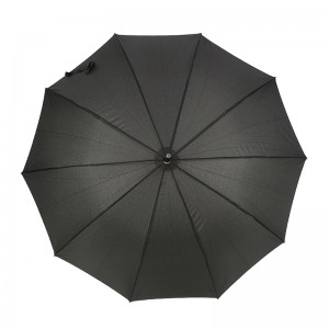 Prosty parasol z haczykowatym uchwytem na słońce i deszcz