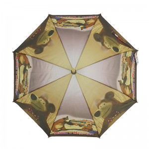 Öko-frëndlech kleng riicht Regenschirm fir Kanner