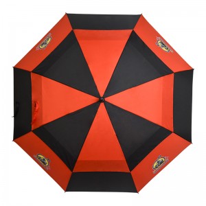 Grandes guarda-chuvas de golfe de camada dupla de 68 polegadas