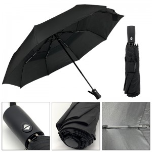 Mea Manufacturer Umbrella Wholesale Amazon Hot Selling 3 ʻEkolu Folding Umbrellas Dual Canopy Windproof Custom Umbrella Automatic