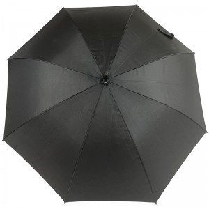 Business J Wood Handle Straight Umbrella With Custom logo