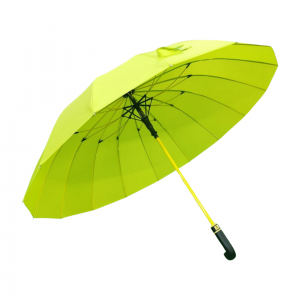 화려한 꽃무늬 유리 섬유 골프 우산