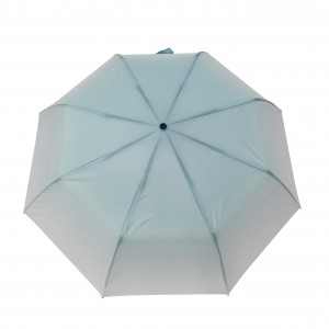 Tri-fold Awtomatiku Umbrella Gradjent Kulur Manku u drapp