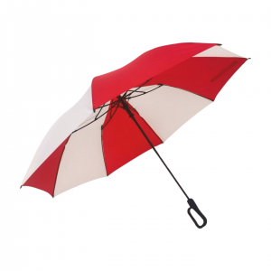 Two fold golf umbrella with hook handle
