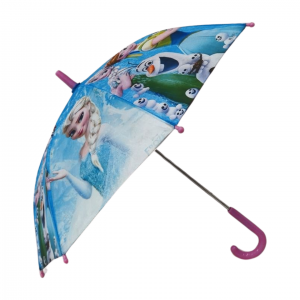 Paraguas infantil Disney con estampado de dibujos animados.