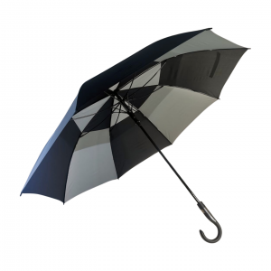 60-calowy parasol golfowy z uchwytem w kształcie litery J i otworem wentylacyjnym